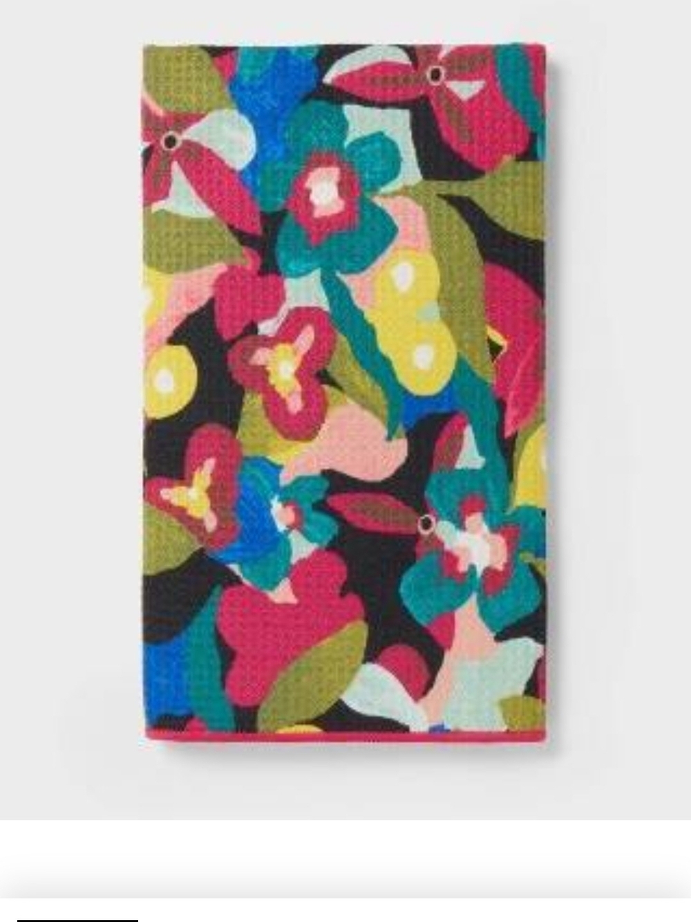 Home Essentials Hawaiin Floral Kitchen Towel in Pink, Blue, Green, Yellow, Black
